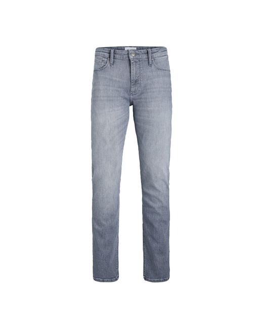 Jack & Jones Blue And Five Pocket Design Straight Jeans for men