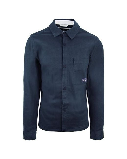 Ben Sherman Trucker Navy Overhemd Jas in het Blue voor heren