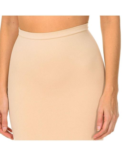 Intimidea White Soto Microfiber Fabric Shaping Effect Reducing Skirt 810158