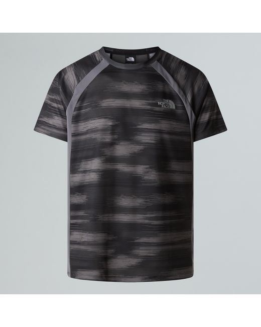 The North Face Black M Performance Ss Tee Print for men