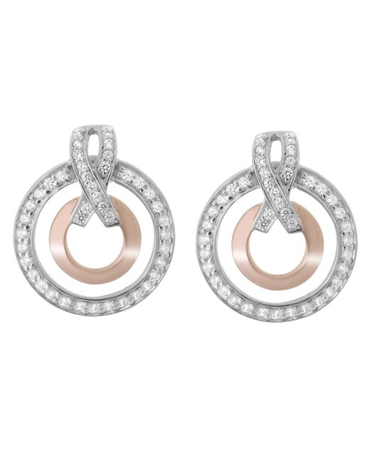 Orphelia Metallic 'Azalea' 925 Sterling Drop Earrings