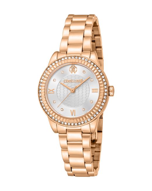 Roberto Cavalli Natural Stainless Steel Color Watch
