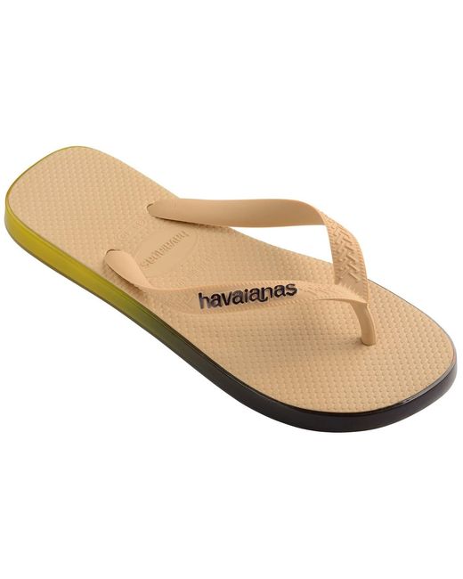 Havaianas Brown Gradient Pattern Thong Toe Flip Flops for men