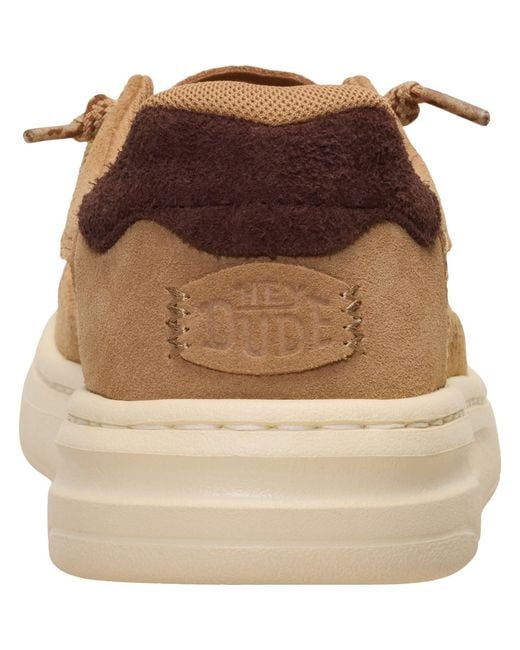 HeyDude Natural Heydude Harper Moc Crafted Suede Moccasins Shoes