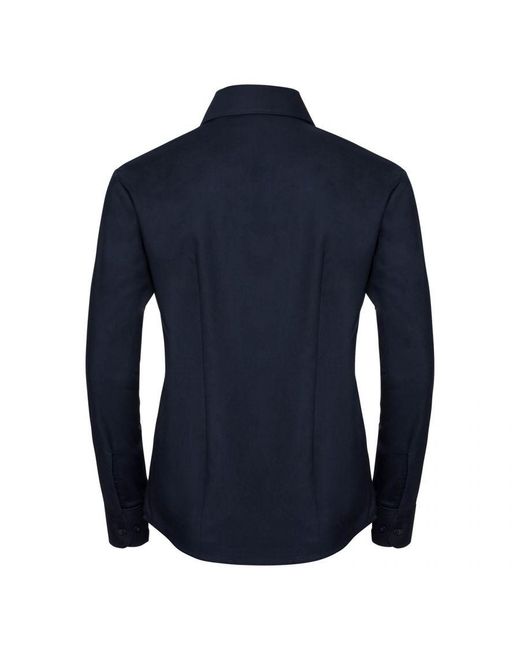 Russell Blue Collection Ladies/ Long Sleeve Easy Care Oxford Shirt (Bright)