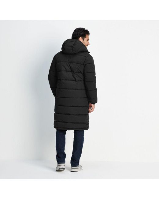 TOG24 Black Langrick Long Padded Jacket for men