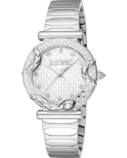 Just Cavalli Gray Jc1L234M0215 Ladies Animalier Watch