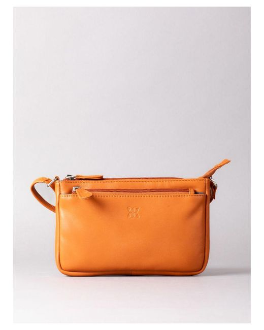 Lakeland Leather Orange Enderlea Small Cross Body Bag