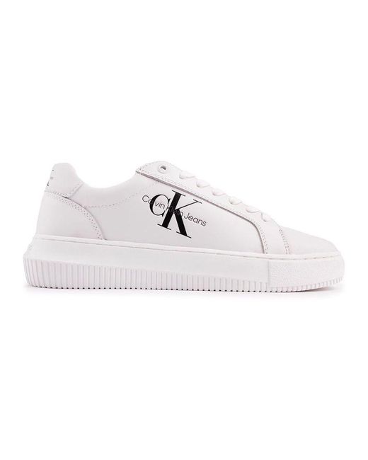 Calvin Klein White Chunky Cupsole Trainers