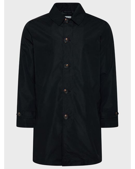 Harry Brown London Black James Basic Raincoat for men
