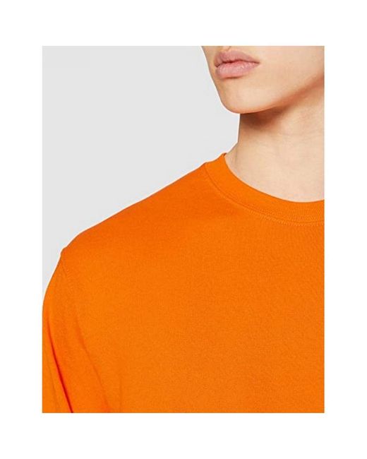 Fruit Of The Loom Lichtgewicht Set-in Sweatshirt (oranje) in het Orange voor heren