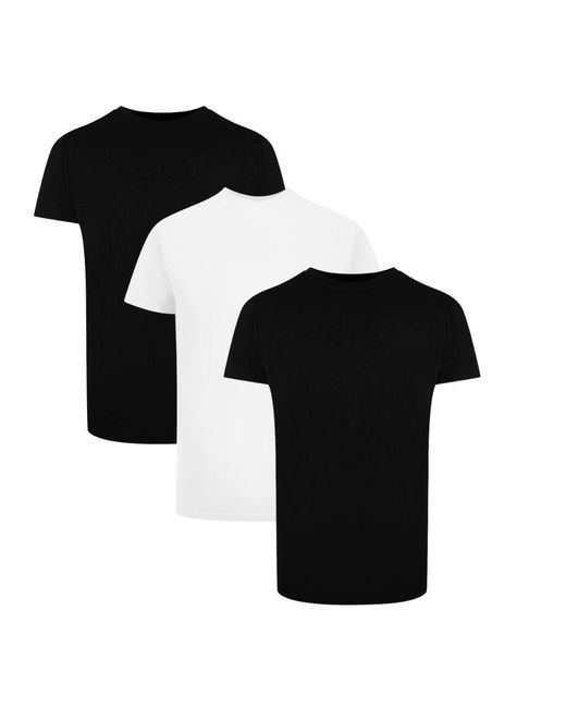 Palm Angels Black Tri-Pack Flag Logo And T-Shirts Cotton for men