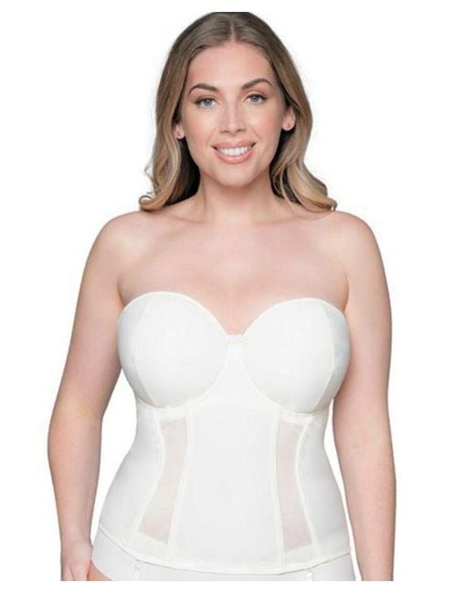 Curvy Kate White Ck017707 Luxe Strapless Basque