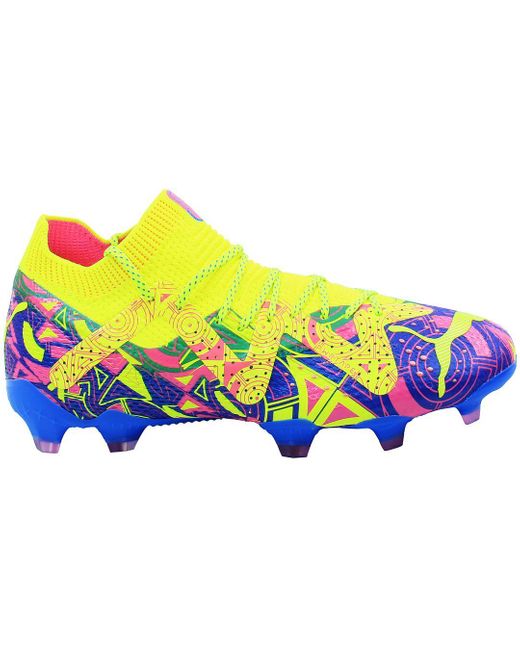 PUMA Yellow Future Ultimate Energy Fg/Ag Multicoloured Football Boots for men