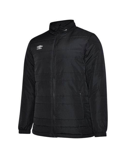 Umbro Black Club Essential Bench Jacket for men