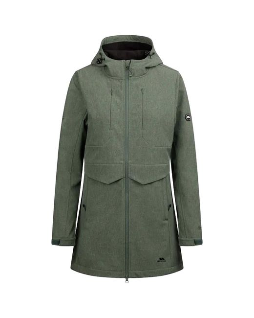 Trespass Green Ladies Aylmer Soft Shell Jacket Willow Marl)