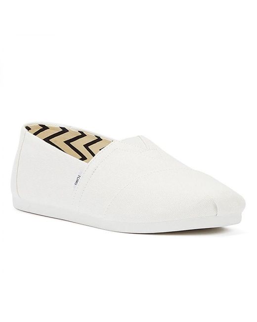 TOMS White Alpargata Espadrilles Cotton for men
