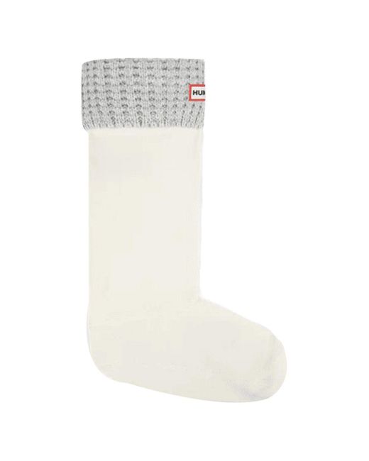 Hunter White Waffle Boot Socks for men