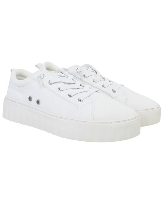 Roxy White Sheilahh Trainers Canvas