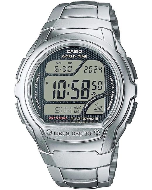 G-Shock Gray Wave Ceptor Watch Wv-58Rd-1Aef Stainless Steel for men