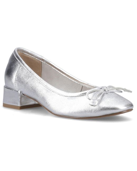 Hush Puppies White Silvia Low Heel Sandal Leather Sandals