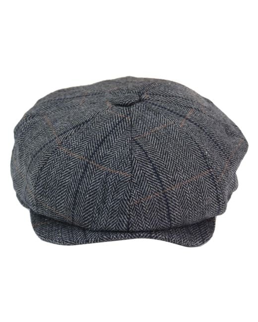 Infinity Leather Gray Peaky Blinders Herringbone Hat for men