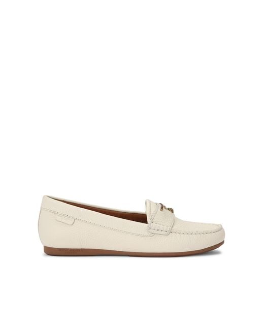 Kurt Geiger Natural Leather Greenwich Moccasin Loafers