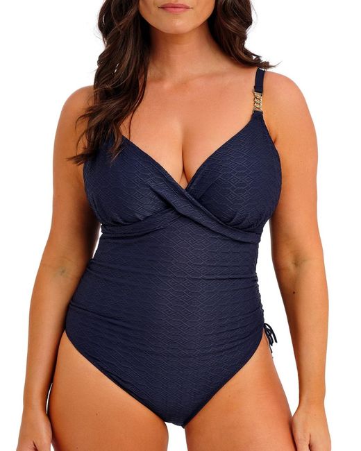 Fantasie Blue Azores Plunge Swimsuit