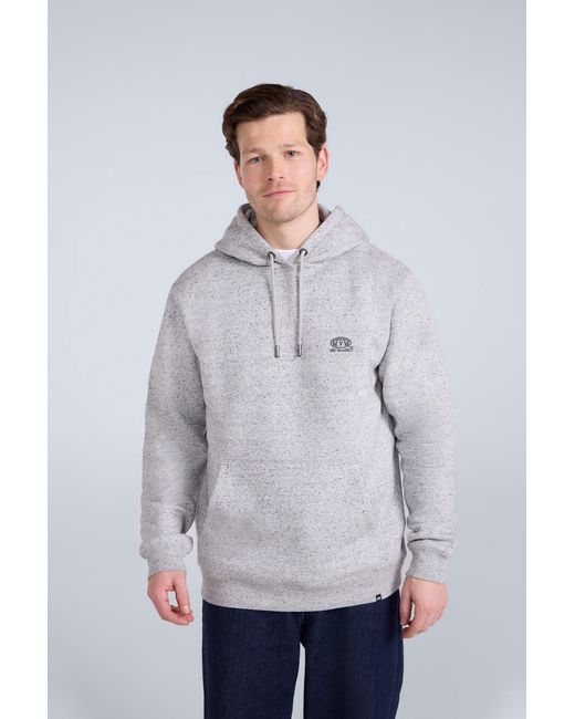 Mountain Warehouse Gray 'Nick' Heavyweight Hoodie With Kangaroo Pocket Warm Cosy Pullover Cotton for men
