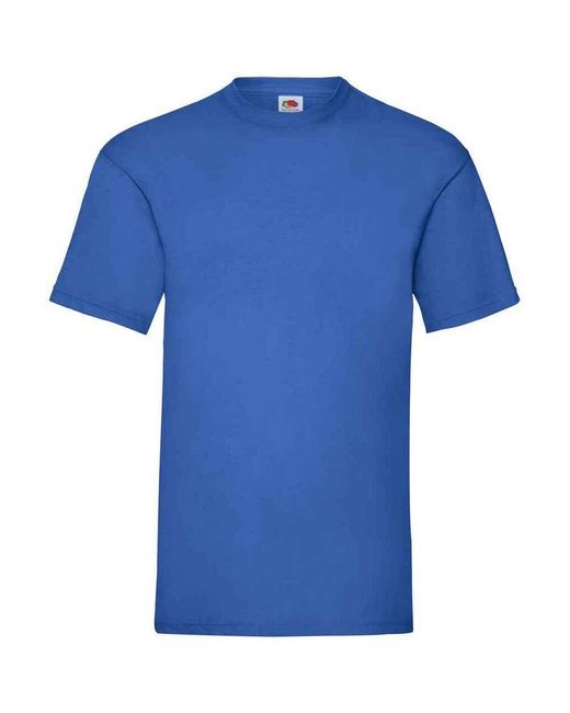 Fruit Of The Loom Blue Valueweight T-Shirt (Royal) Cotton for men