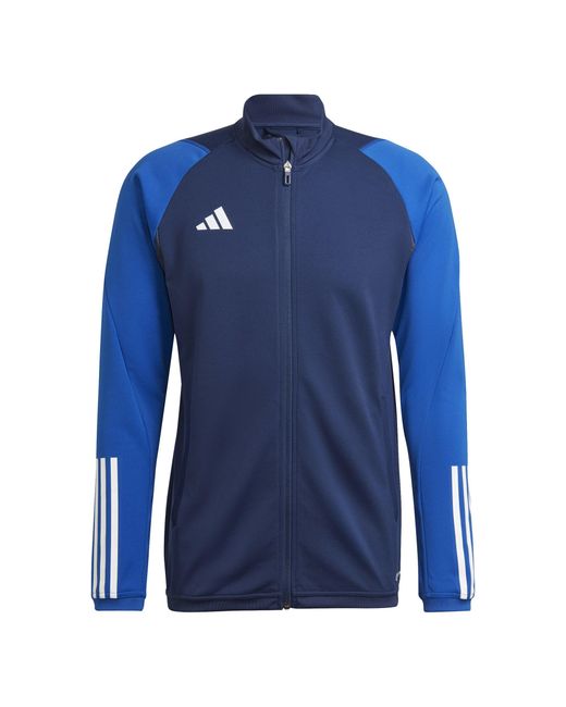 Adidas Blue Sport Tiro23 C Tr Jkt Sweatshirt for men