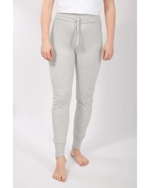 River Island Gray Soft Touch Ribbed Jersey Joggers