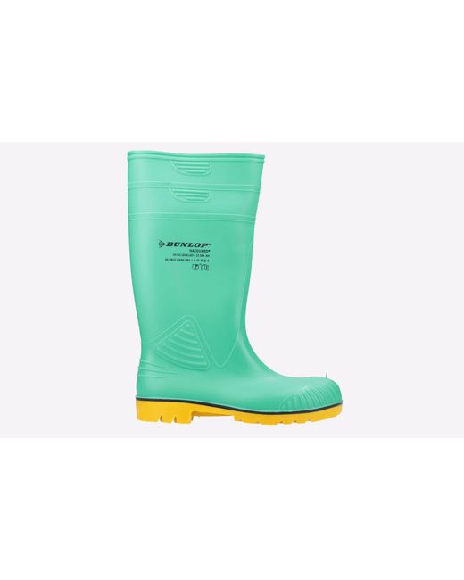 Dunlop Green Acifort Hazguard Safety Wellingtons for men
