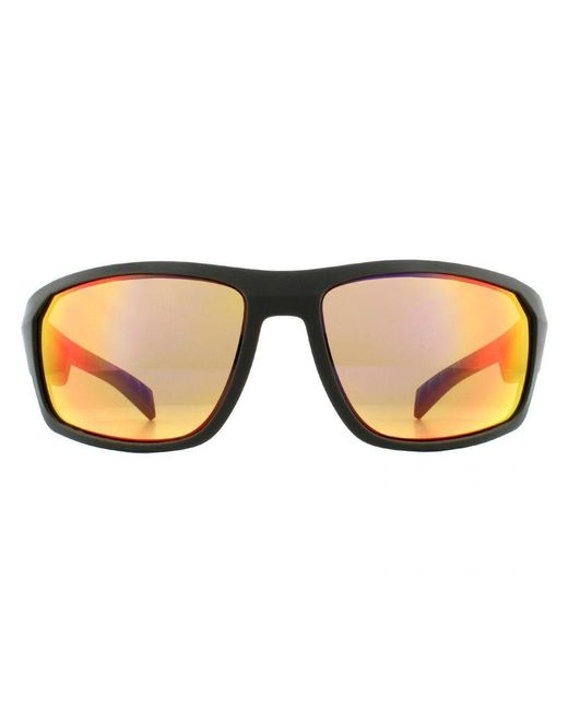 Tommy Hilfiger Brown Wrap Dark Infrared Sunglasses for men