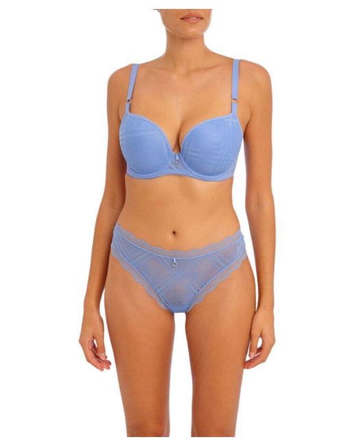 Freya Blue Fatale Moulded Plunge T-Shirt Bra