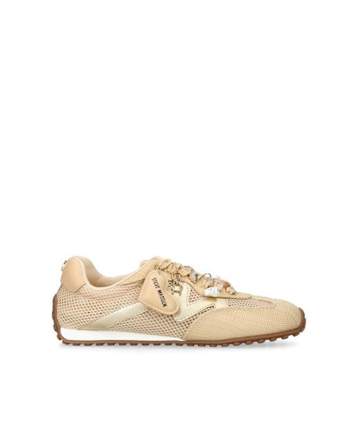 Steve Madden Natural Coheart Sneakers Fabric