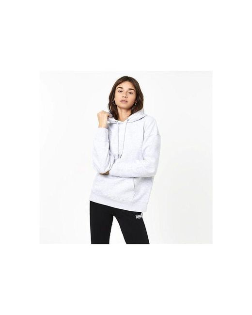 Lonsdale White Womenss Heritage Hoodie