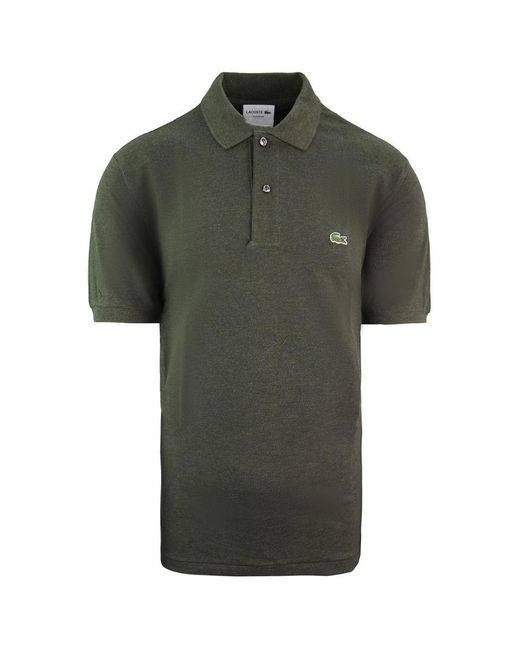 Lacoste Green Classic Fit Polo Shirt Cotton for men