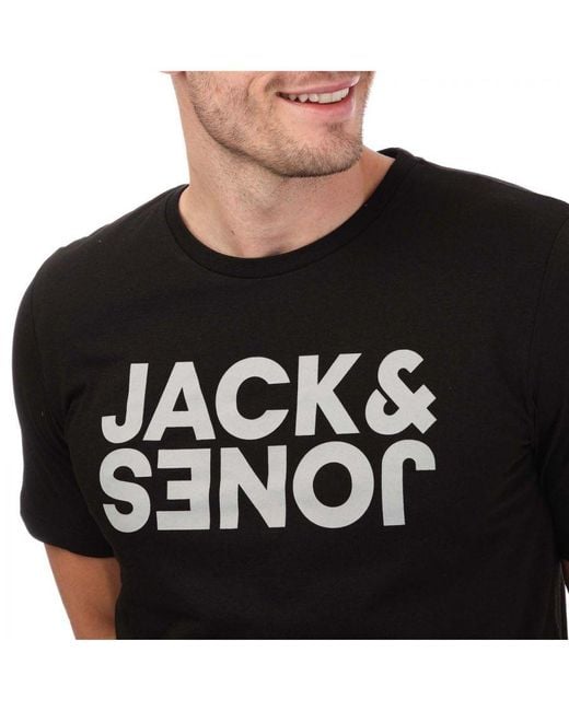 Jack & Jones Blue Corp Reverse 5 Pack T-Shirts for men