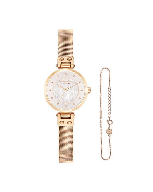 Victoria Hyde London White Watch Gift Princess Charlotte Rosegold