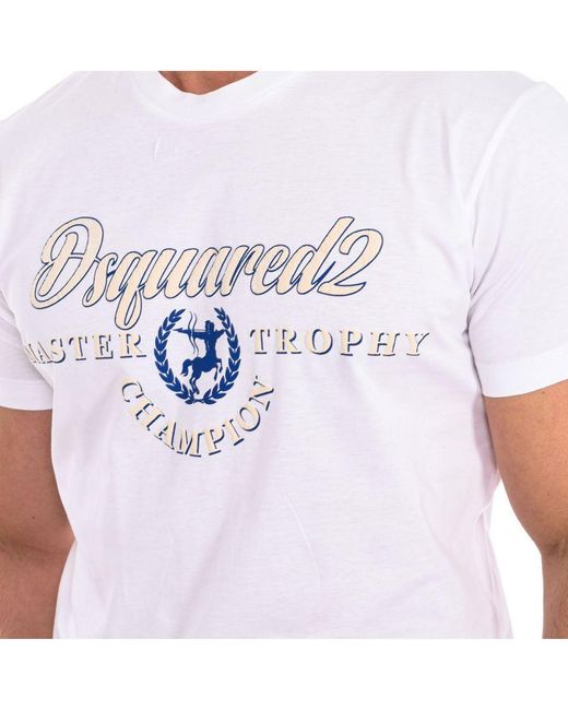DSquared² White Short Sleeve T-Shirt S71Gd1346-S23009 for men