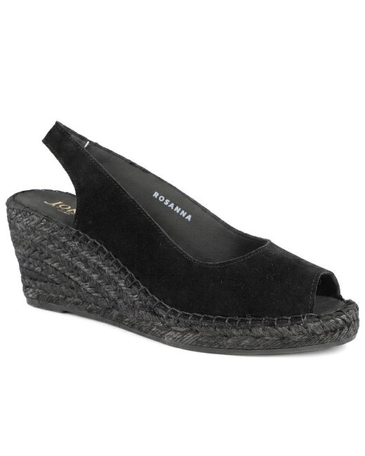 Jones Bootmaker Black Rosanna Slingback Wedges