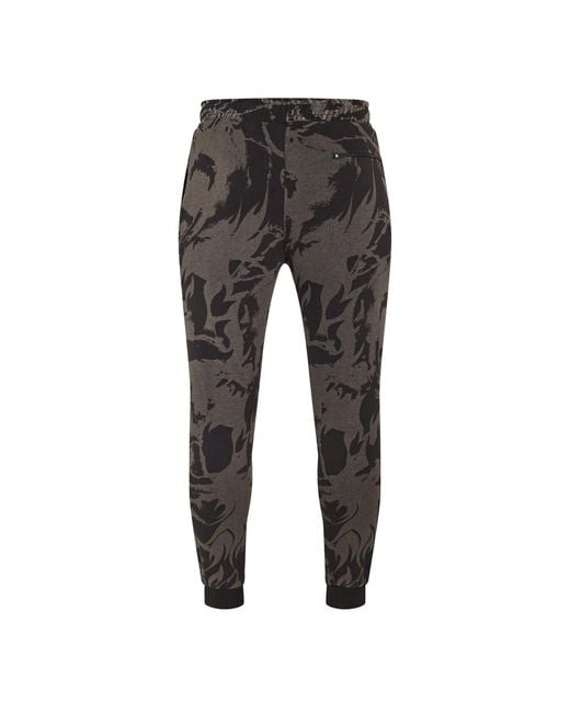 Criminal Damage Gray Abstract Jogger for men