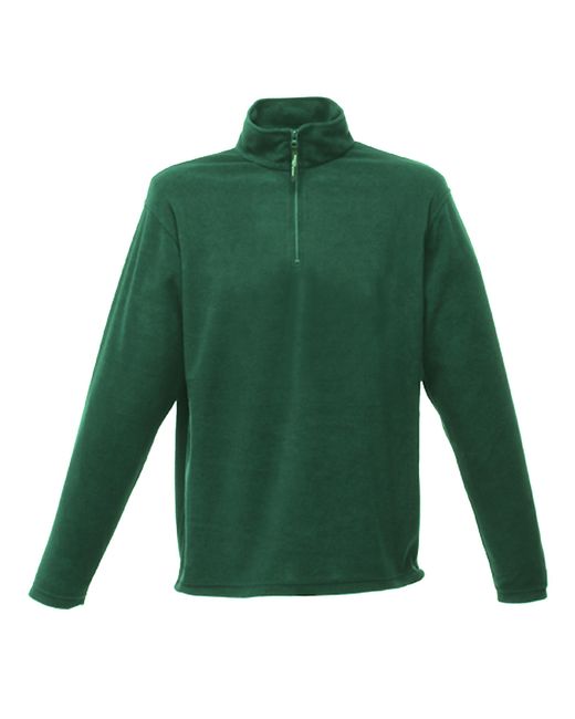 Regatta Green Micro Zip Neck Fleece Top for men
