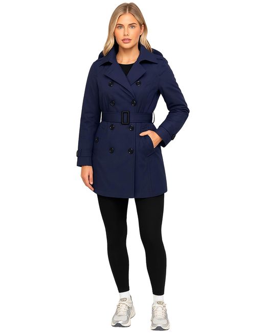 Enzo Blue Trench Coat