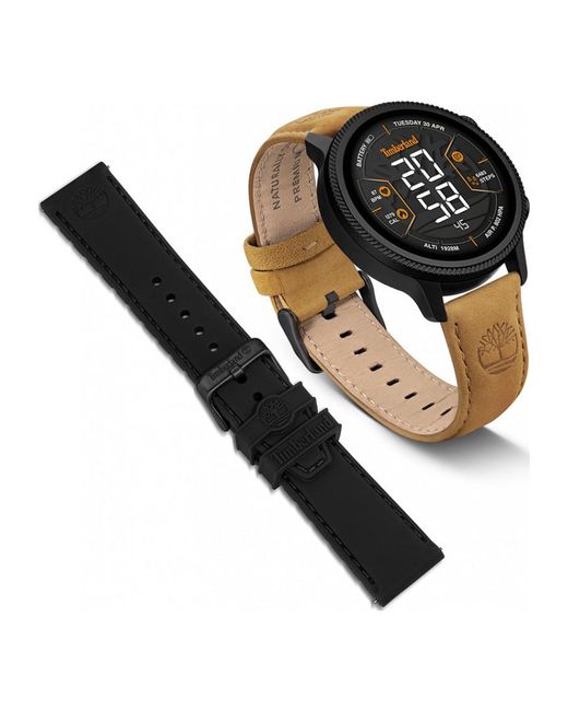 Timberland Black Tdigb0064503-Set Trail Force Smartwatch And Strap Gift Set for men