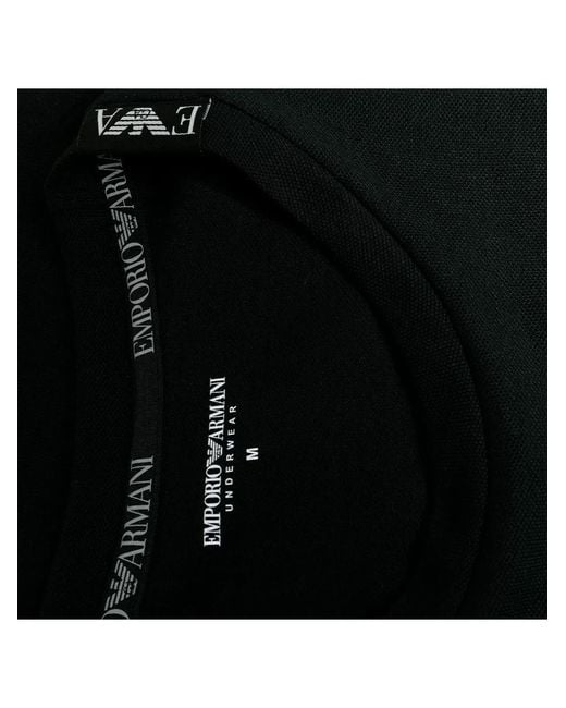 Emporio Armani Black Ml Eagle T-Shirt for men