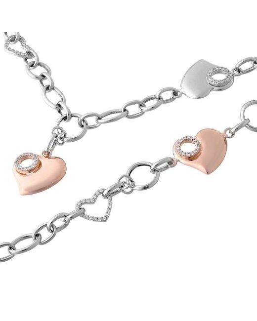 Orphelia Black 925 Sterling Set: Chain + Bracelet