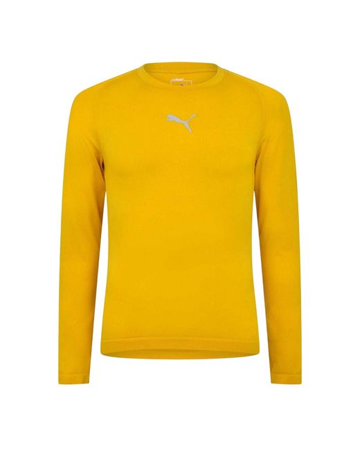 PUMA Performance Plain Vent Athletic Shirt in het Yellow voor heren