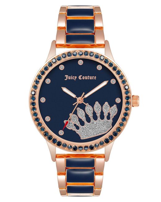 Juicy Couture Blue Rose Gold Watches